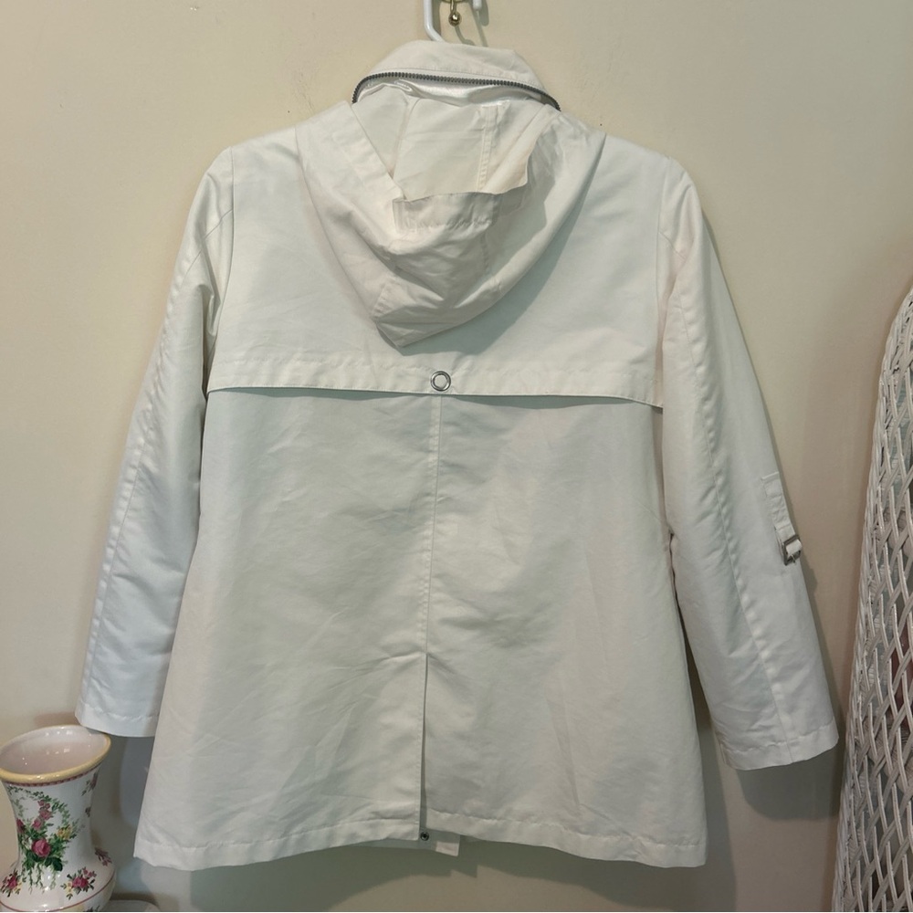 Weatherproof Jacket Coat Women’s Large White Zip Snaps Lightweight Spring Casual - Picture 2 of 16